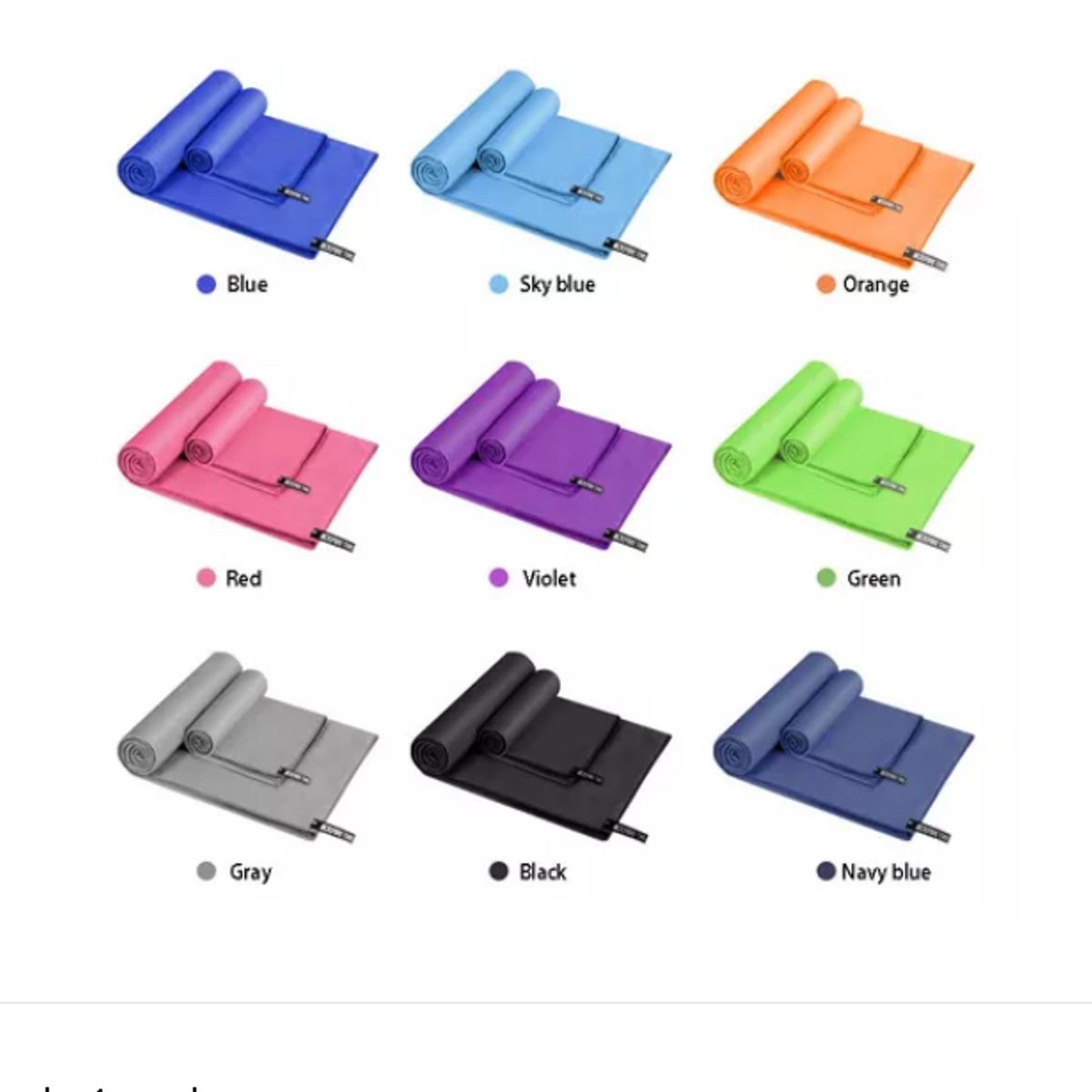 GENERICO - Toalla De Baño Viaje De Microfibra De Secado Rápido, 2 Unida