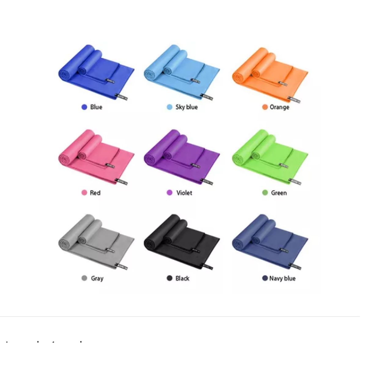 GENERICO - Toalla De Baño Viaje De Microfibra De Secado Rápido, 2 Unida