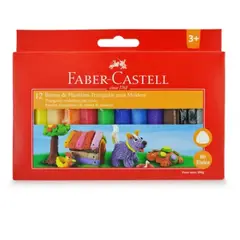 GENERICO - Plastilina Triangular De Colores Faber Castell 12 Colores