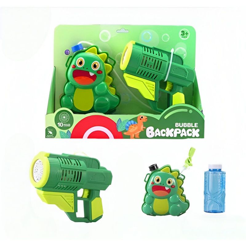 GENERICO - Juguete lanza Burbujas Con Mochila Diseño Dinosaurio