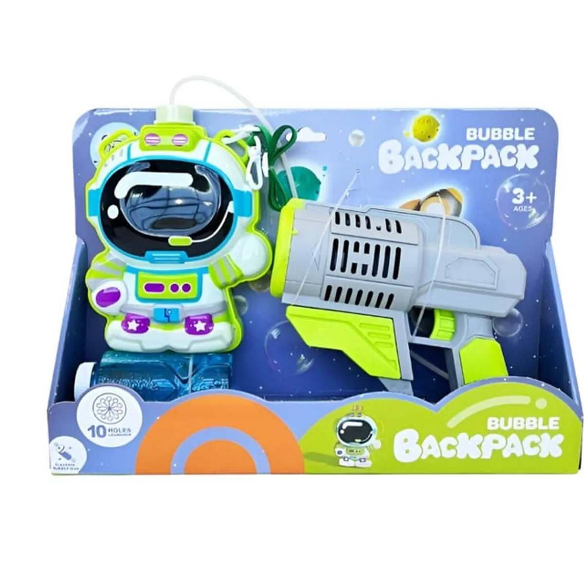 GENERICO - Juguete lanza Burbujas Con Mochila Diseño Astronauta