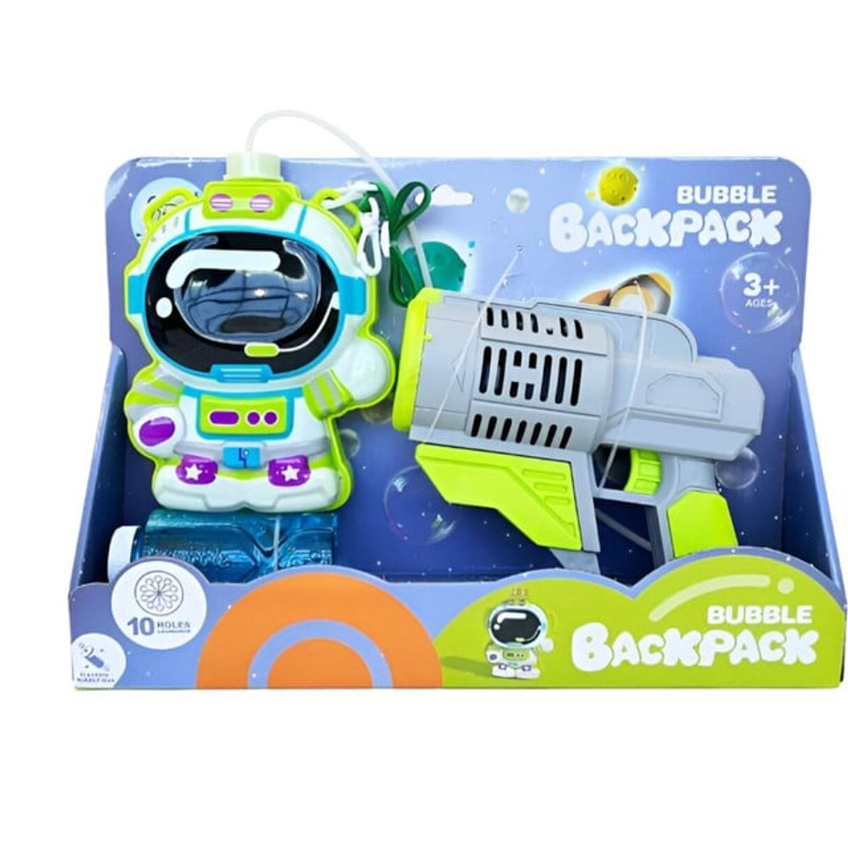 GENERICO - Juguete lanza Burbujas Con Mochila Diseño Astronauta