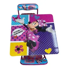 GENERICO - Mesa Infantil + Sillas Plegable 60x60cm diseños 3d2