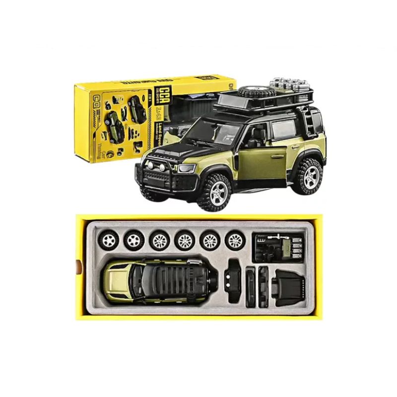 GENERICO - Autos Coleccion Land Rover Defender 110 CarTuning 1:42 verde