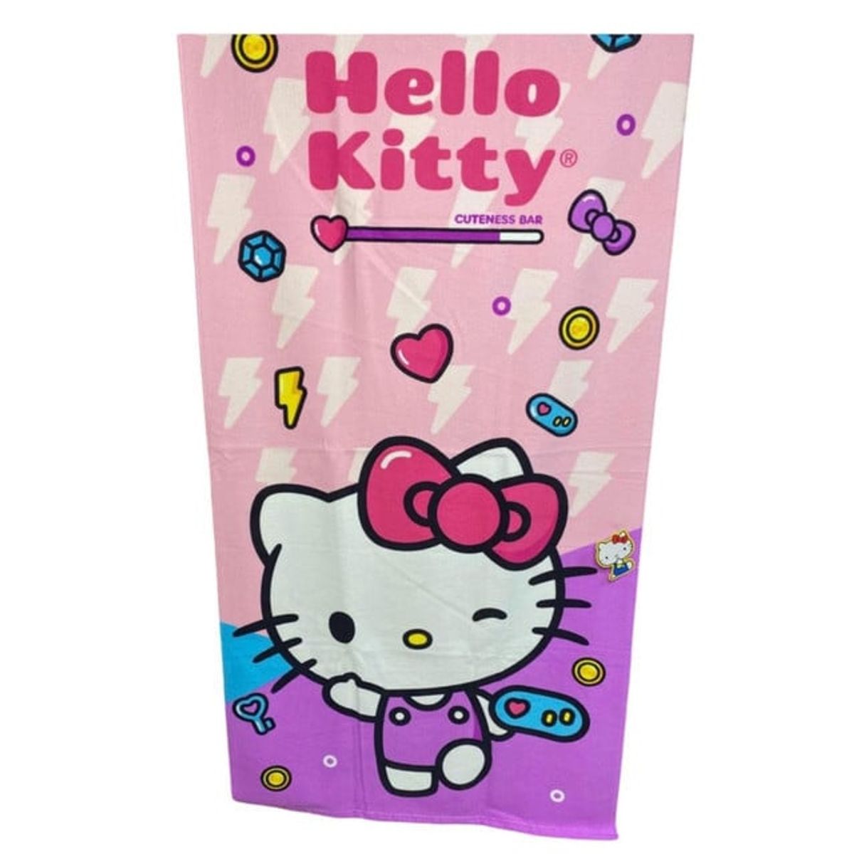 GENERICO - TOALLA NIÑA MICROFIBRA KAWAII Kitty 140x70 N029