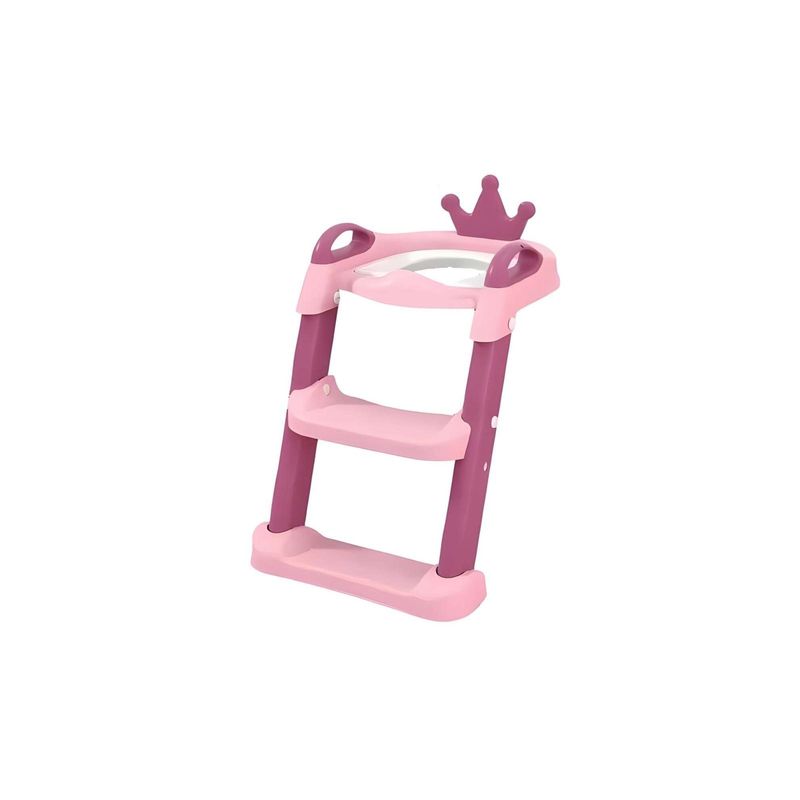 GENERICO - Escalera Asiento Adaptador De Baño Pelela Niñas Rosada