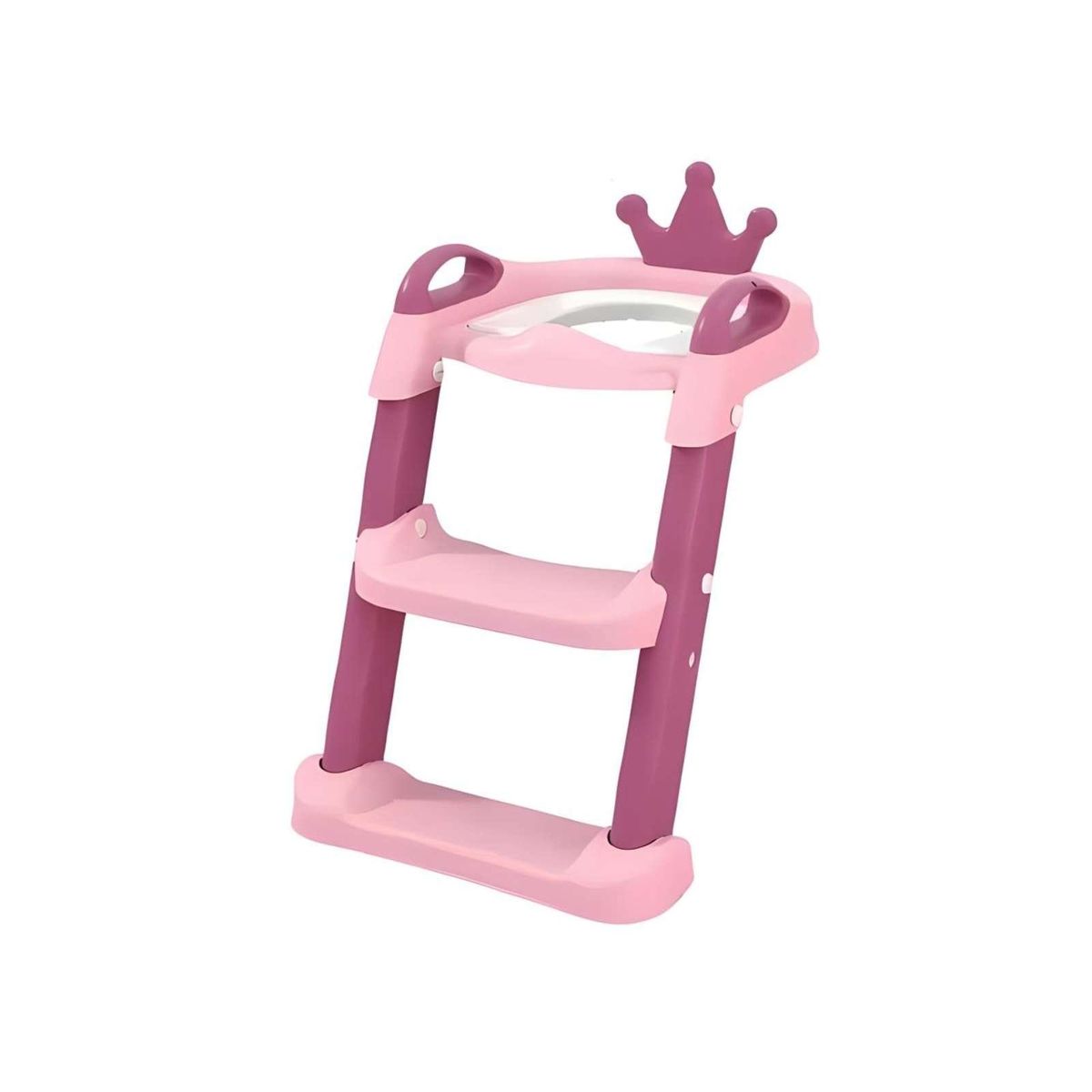 GENERICO - Escalera Asiento Adaptador De Baño Pelela Niñas Rosada