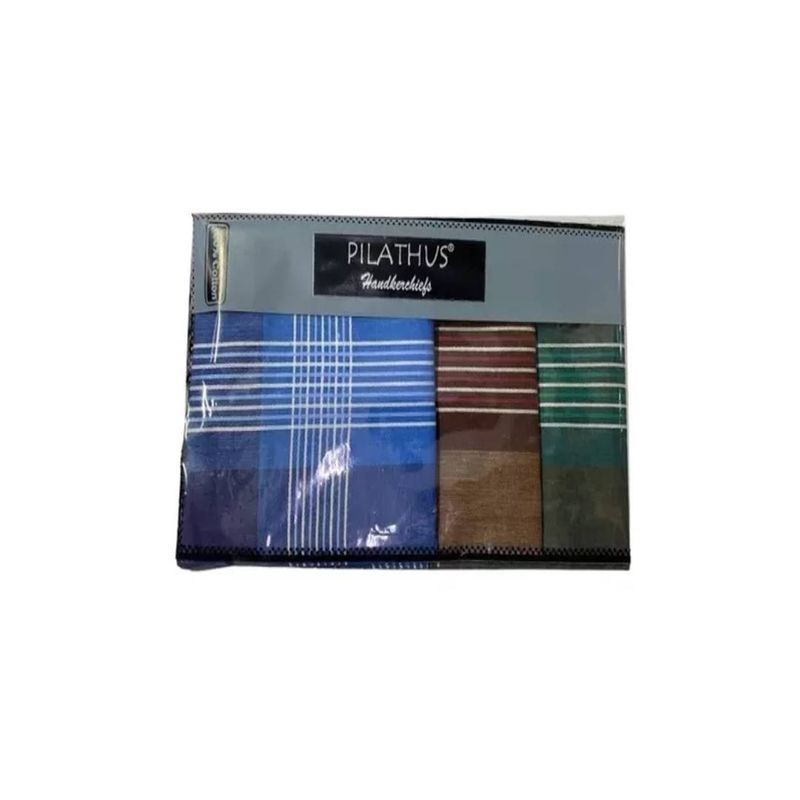 GENERICO - Pañuelos Para Hombre, 100% Algodón Pack 3 Und Colores