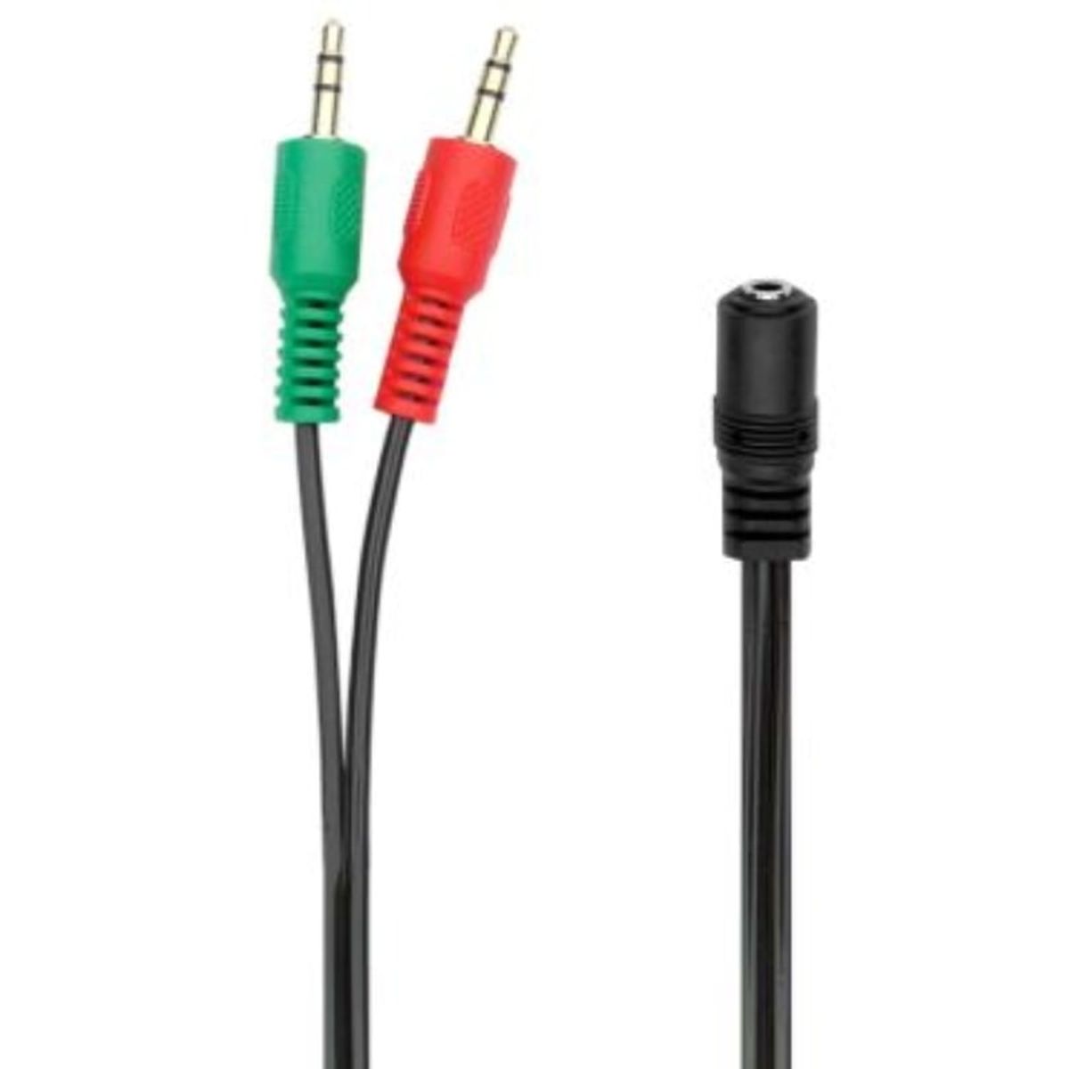 OEM - CABLE ADAPTADOR AUDIFONO Y MICROFONO 35MM PARA PC