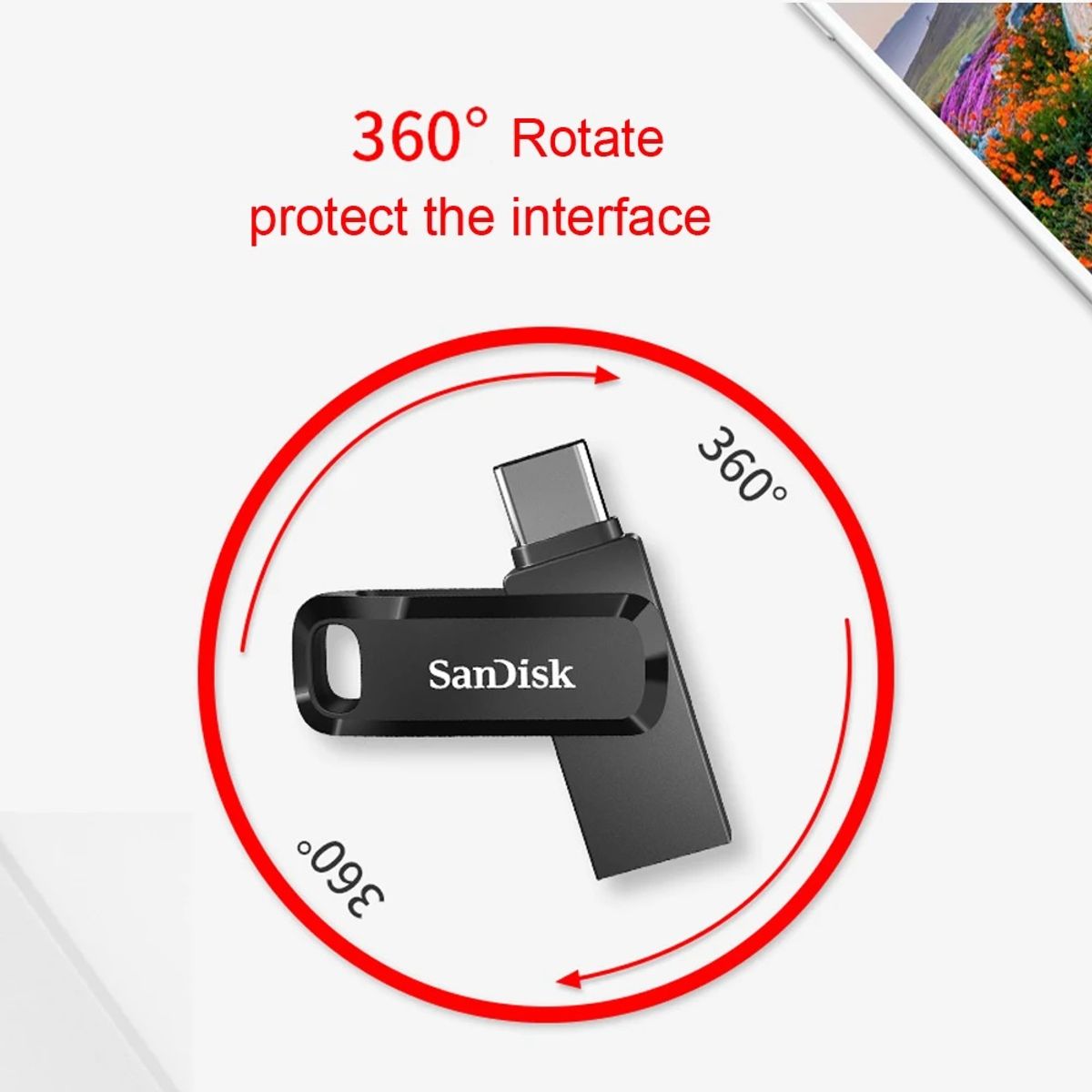 SANDISK - Pendrive Sandisk Dual Drive Go Usb Tipo A Y C 256gb Usb 3.2