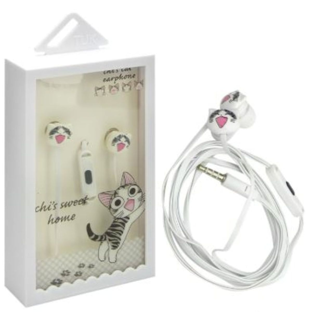 OEM - AUDIFONOS PARA NIÑO CON CABLE DISEÑO GATOS