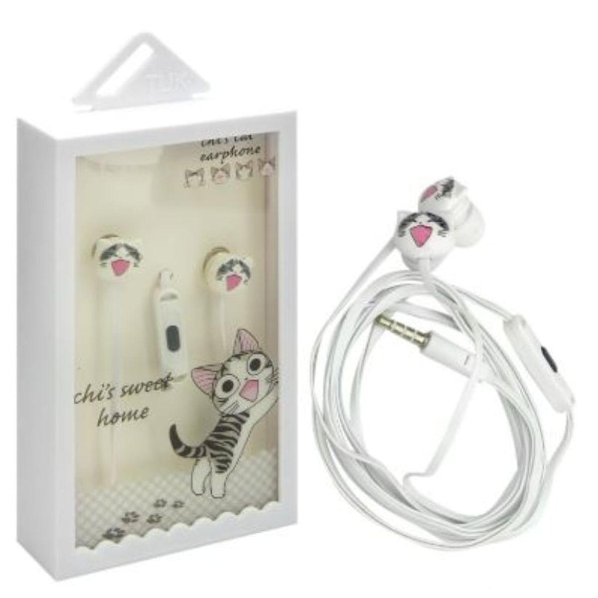 OEM - AUDIFONOS PARA NIÑO CON CABLE DISEÑO GATOS