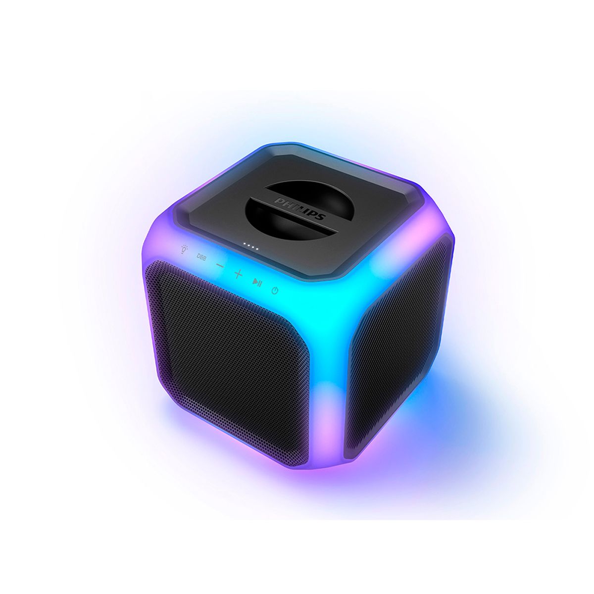 PHILIPS - Parlante Bluetooth Philips Fiesta con luces y karaoke TAX7207