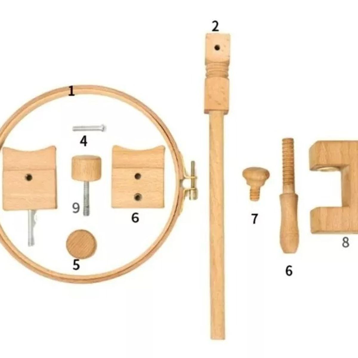 GENERICO - Soporte De Madera Para Bastidores De Bordado