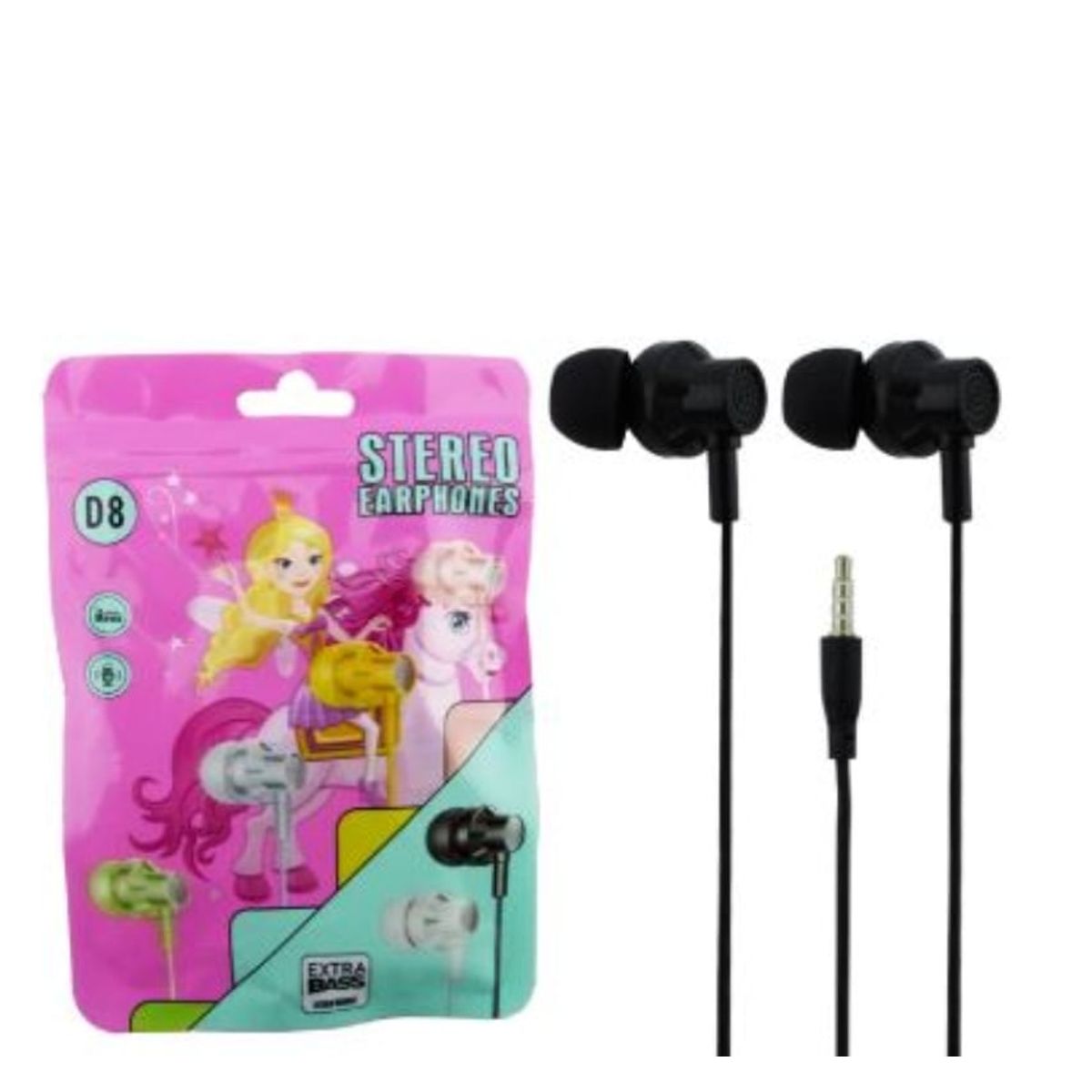 OEM - AUDIFONOS PARA NIÑOS CON CABLE DE UNICORNIO CON MICROFONO