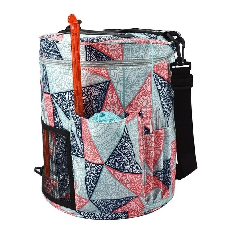 GENERICO - Bolso Porta Tejido Lanas Palillos Y Crochet - Grande