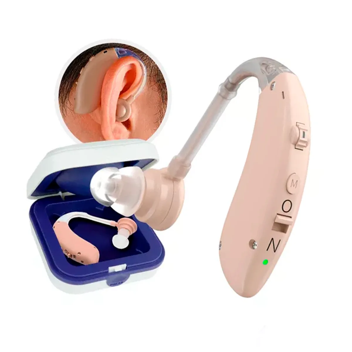GENERICO - Audífono Ortopédico Recargable Para Sordos Sordera