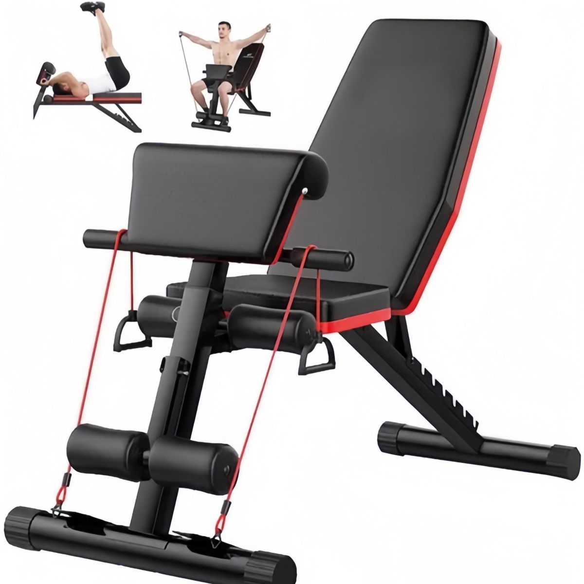 GENERICO - Máquina Abdominales De Ejercicios Banca Elasticos