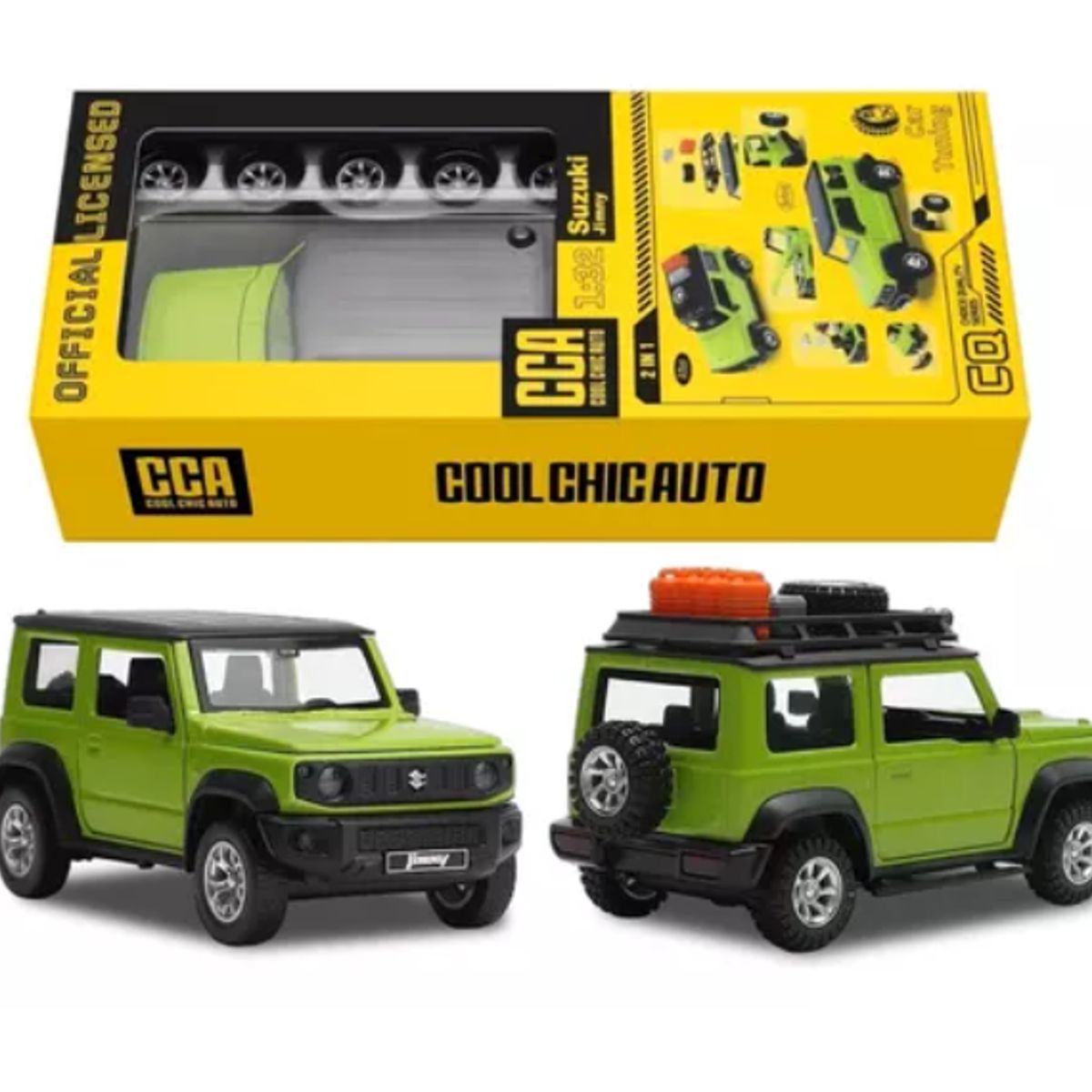 GENERICO - Autos Coleccion Suzuki Jimny Car Tuning 1: 32 verde