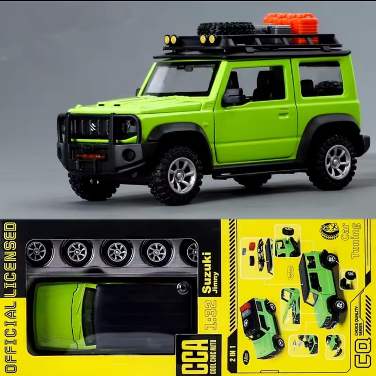 GENERICO - Autos Coleccion Suzuki Jimny Car Tuning 1: 32 verde