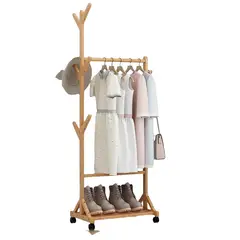 GENERICO - Tendedero Ropa Perchero bambu 60cm