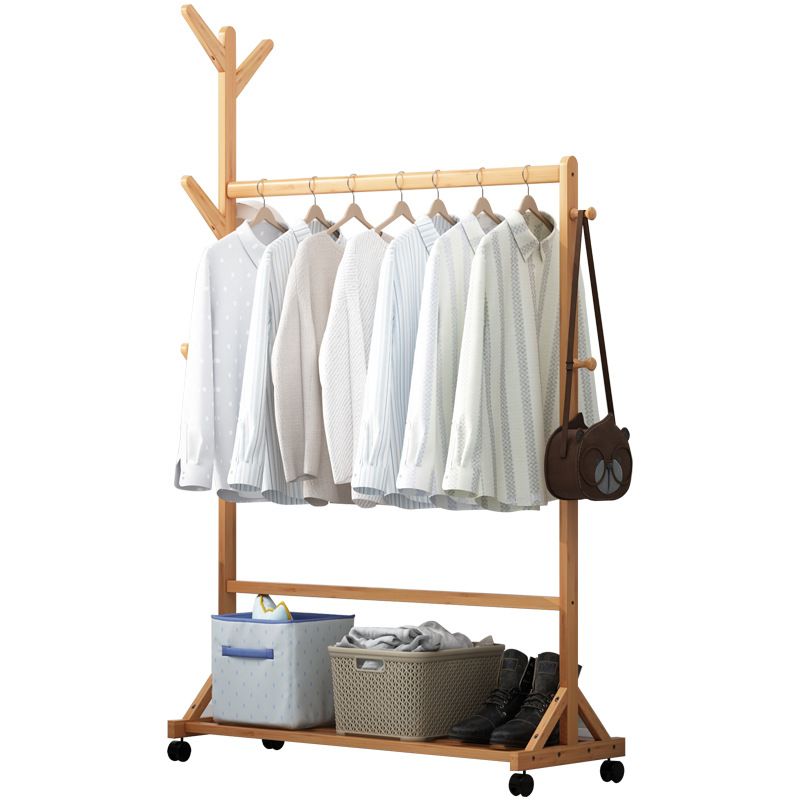 GENERICO - Tendedero Ropa Perchero bambu 100cm ancho