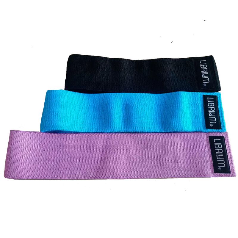 LIBRIUM - Set 3 bandas resistencia Glute Band - tela