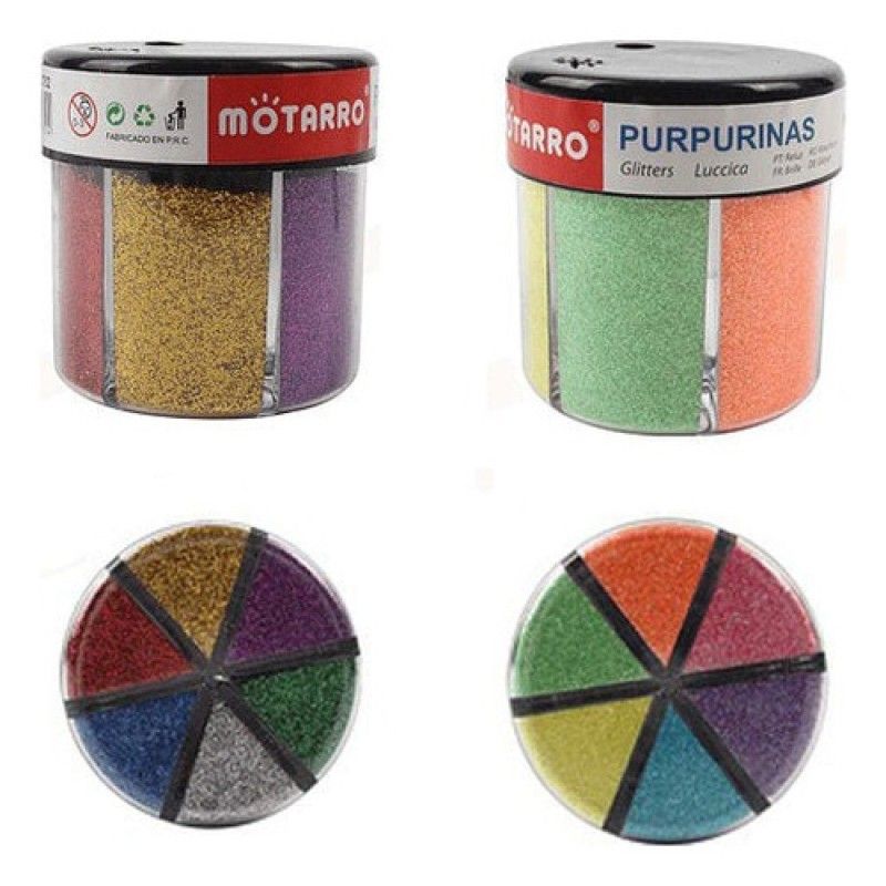 GENERICO - Glitter Escarcha 12 Colores Con Dispensador