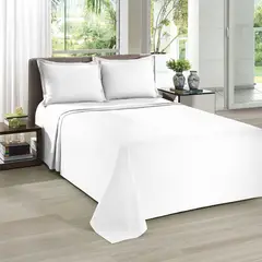 DOHLER - Cubrecama Colcha Piquet Blanco 2 plazas 100% algodón Döhler