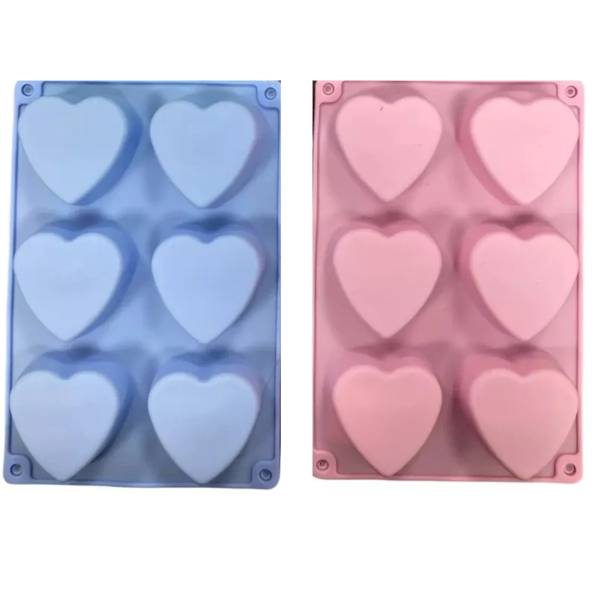 GENERICO - Moldes 8 Espacios De Corazón Sencillo