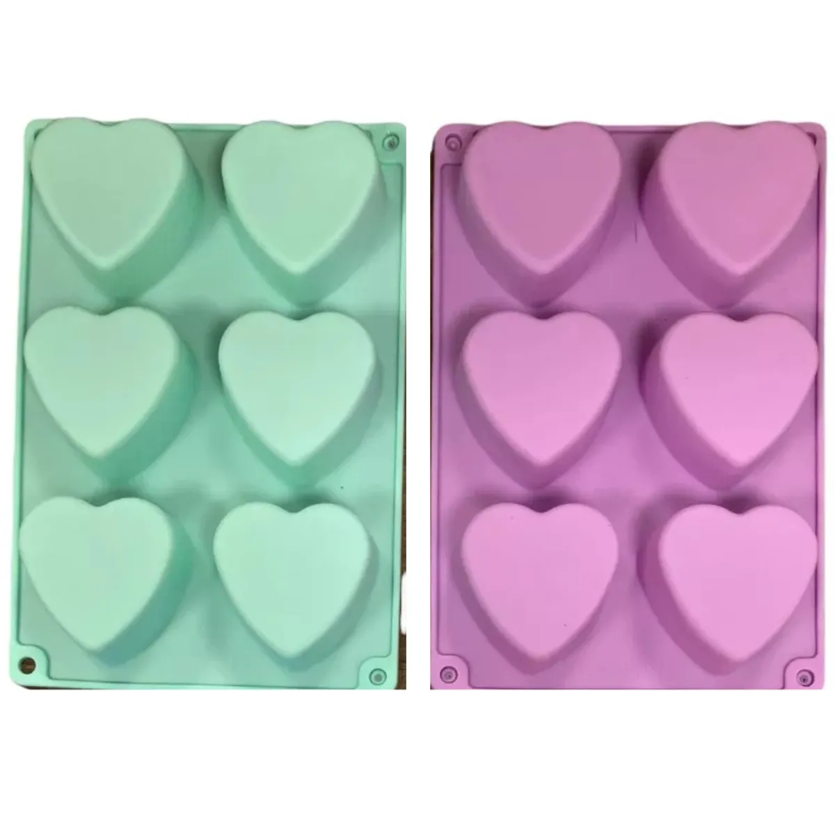 GENERICO - Moldes 8 Espacios De Corazón Sencillo