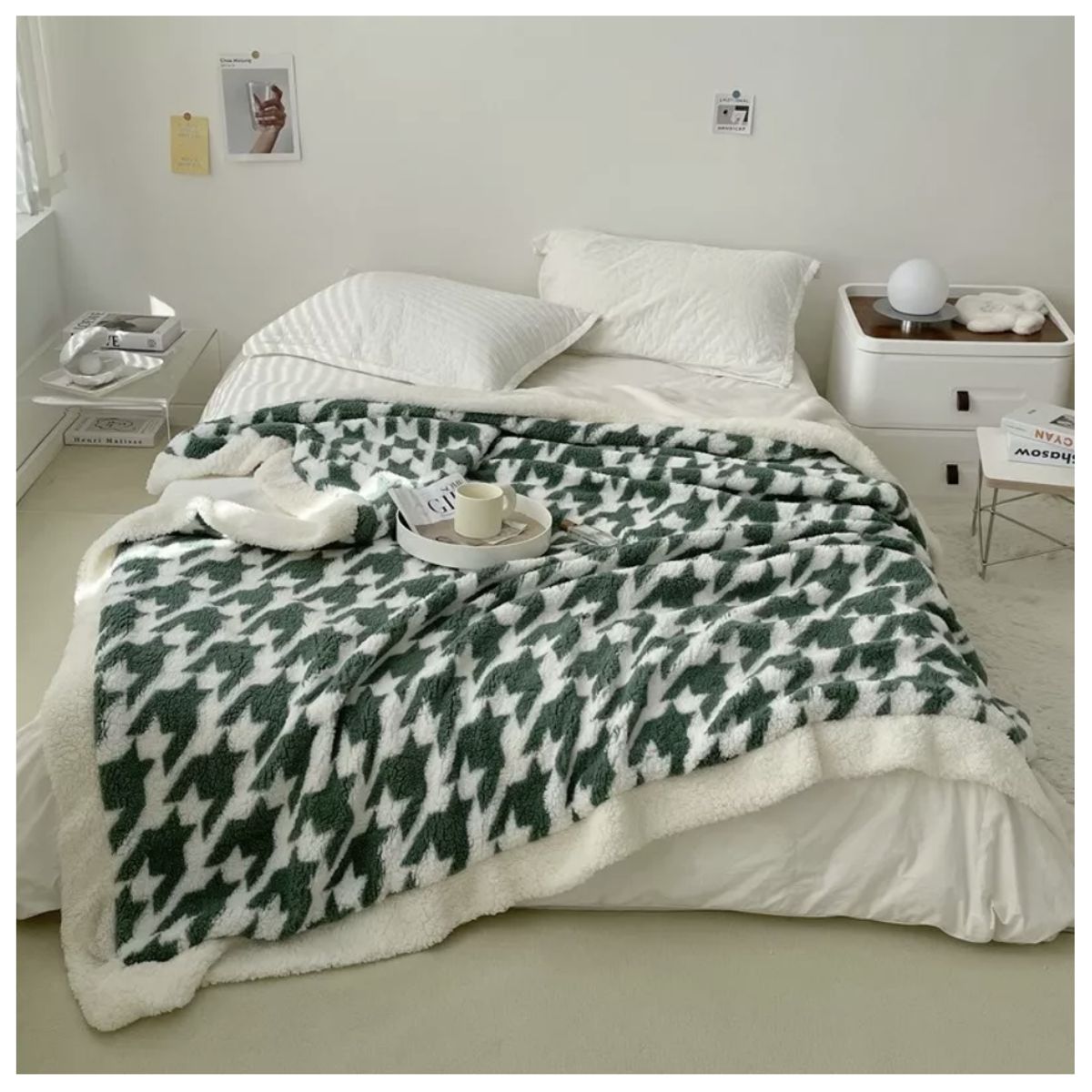 HOMER DESIGN - Frazada Manta Sherpa Polar Termica 1.5 Plaza 150*200cm Hmmt15