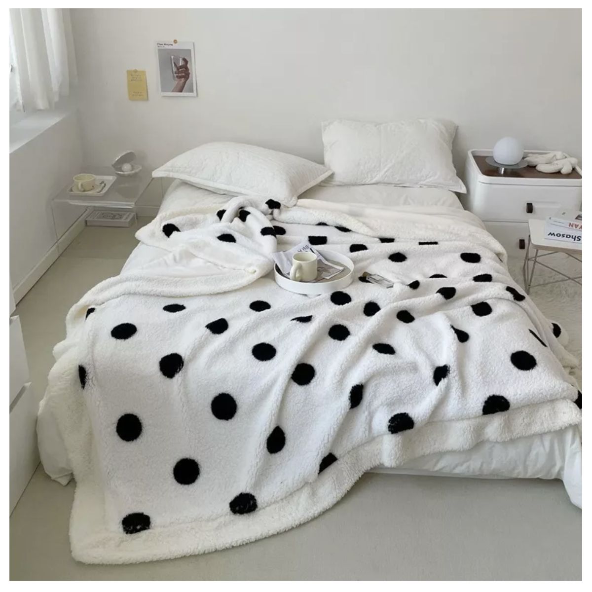 HOMER DESIGN - Frazada Manta Sherpa Polar Termica 1.5 Plaza 150*200cm Hmmt2