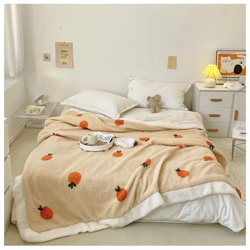 HOMER DESIGN - Frazada Manta Sherpa Polar Termica 1.5 Plaza 150*200cm Hmmt4