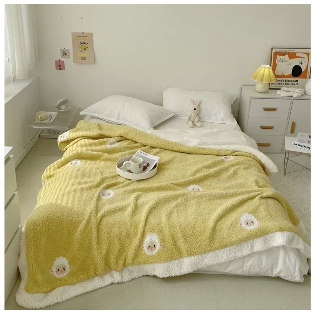 HOMER DESIGN - Frazada Manta Sherpa Polar Termica  2 Plazas 200*230cm hmmt7