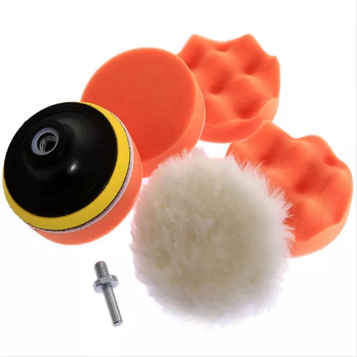 KUANGYE - Kit Accesorios Pulido Autos Pulidora Bonete Set 7 Esponjas