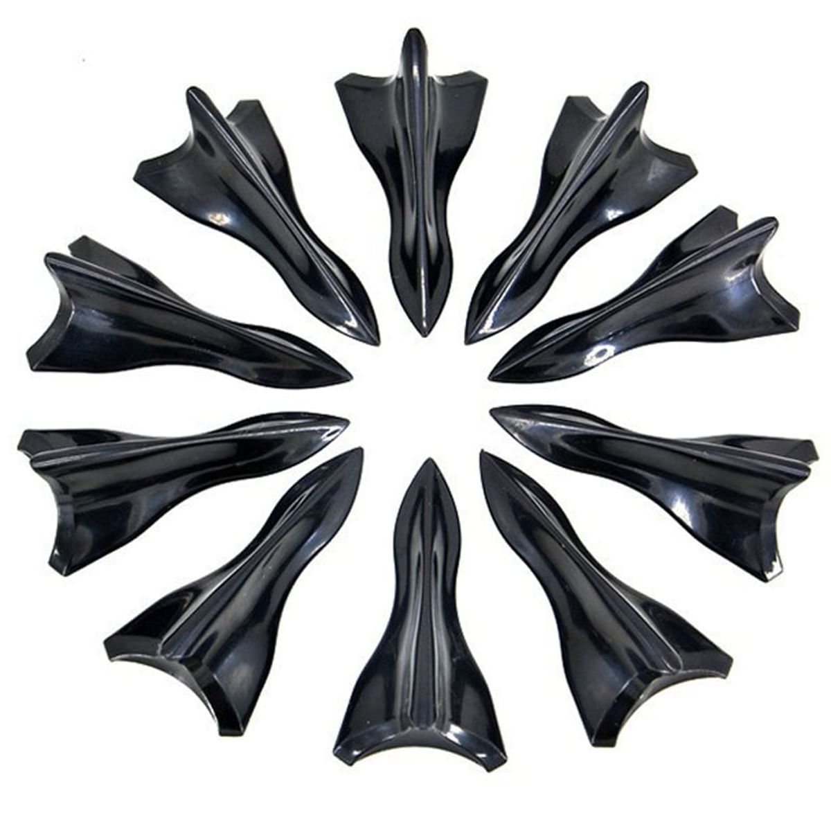 KUANGYE - X10 Difusores De Techo Adhesivos Negro Aleta Tiburon