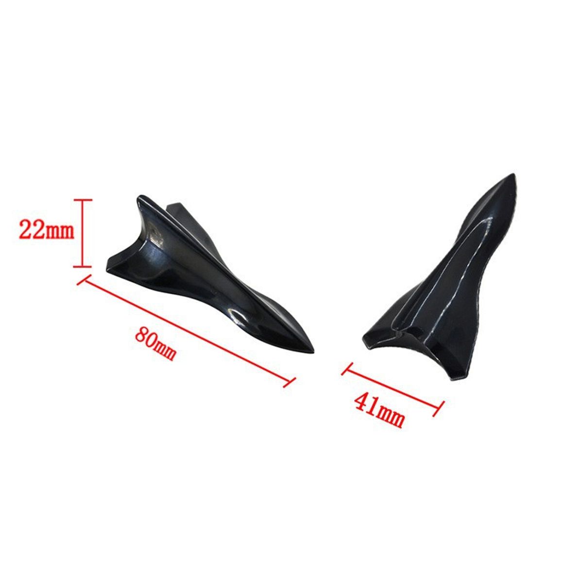 KUANGYE - X10 Difusores De Techo Adhesivos Negro Aleta Tiburon