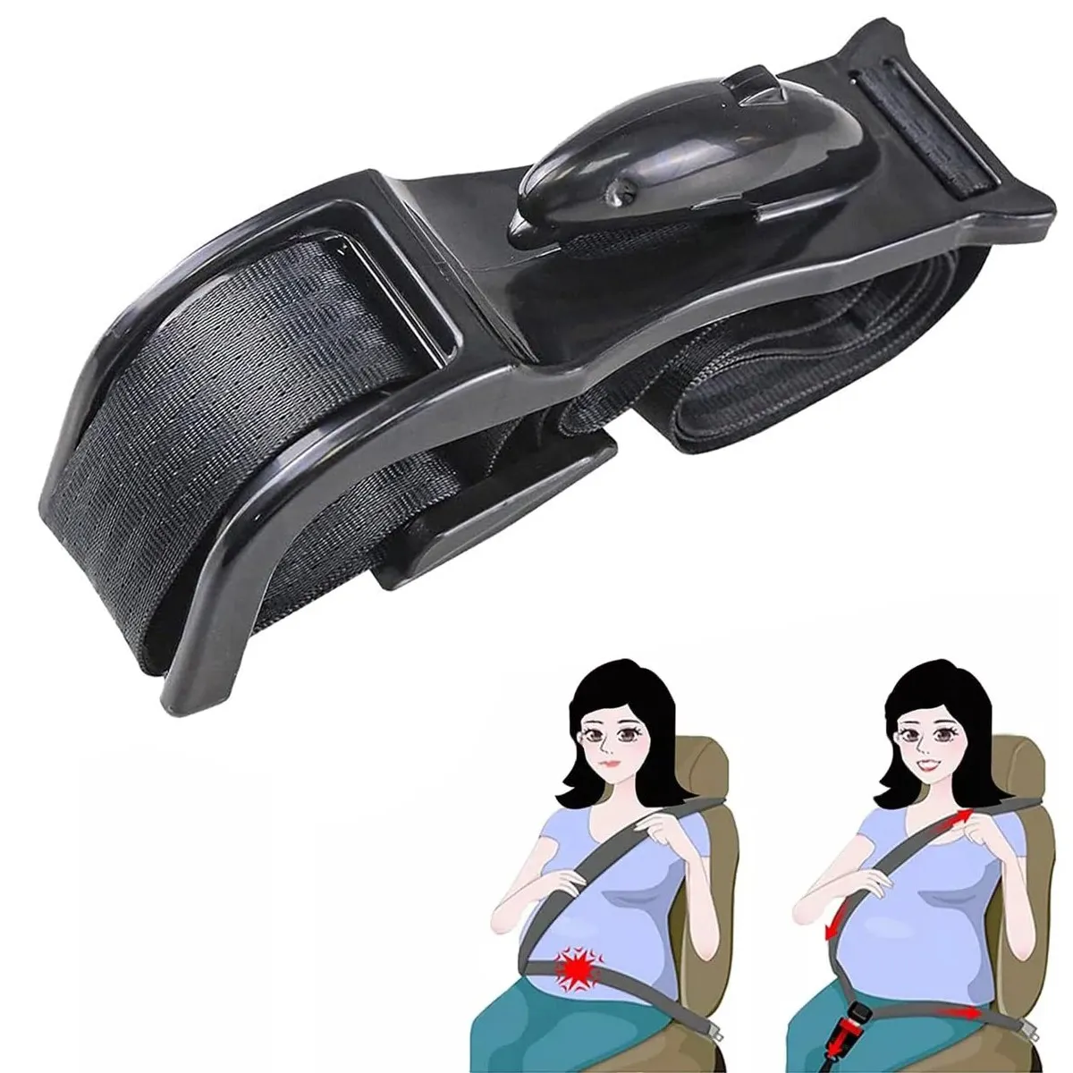 KUANGYE - Cinturón De Seguridad Para Embarazadas Maternidad Adaptador