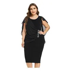 GIOIO - Vestido de Fiesta Mujer Negro