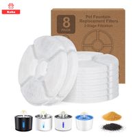 X8 Filtros Para Bebedero Mascota Repuesto Fuente Agua Michis