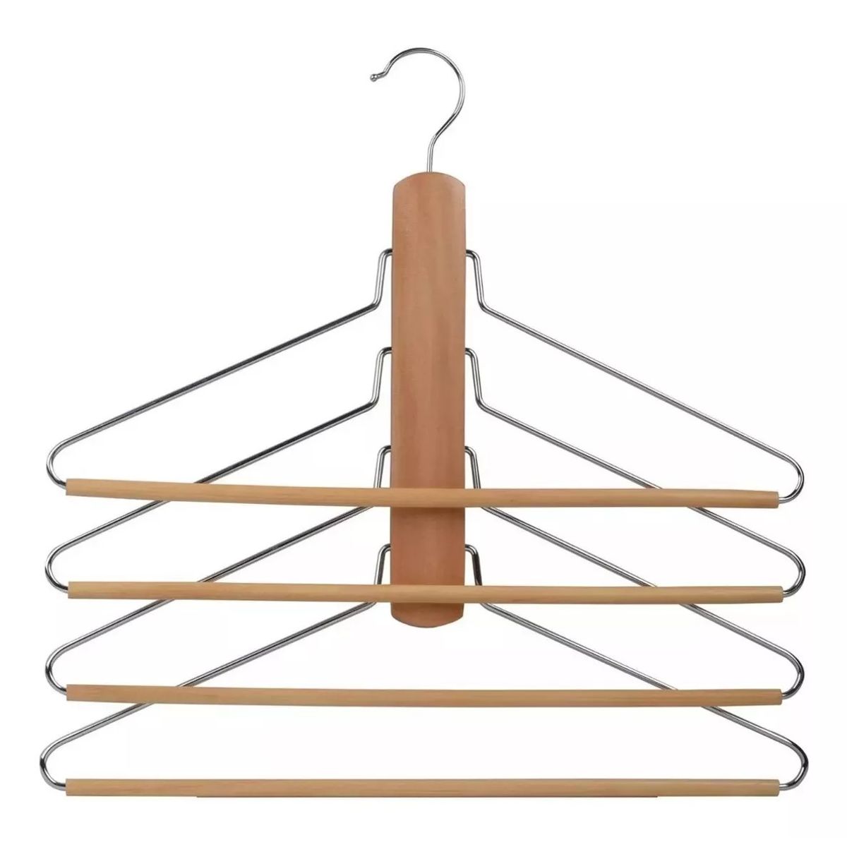 KUANGYE - Colgador Para Ahorro De Espacio Madera Natural