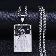TIOZONEY - Collar y cadena de la Virgen María