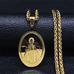 TIOZONEY - Collar y cadena de la Virgen María