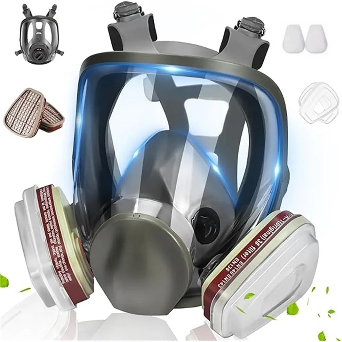 KUANGYE - Máscara De Gas Full Face Modelo 6800 7 En1,filtros Gases