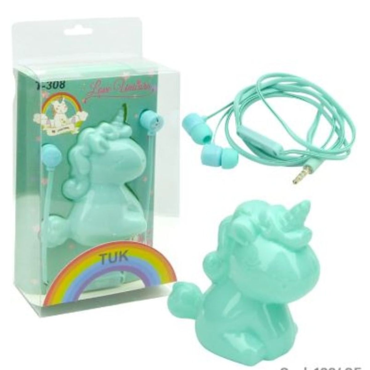 OEM - AUDIFONO PARA NIÑOS CON CABLE UNICORNIO TUK T-308