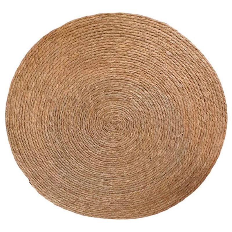 BRIC - Alfombra Yute Redonda 100 cm Decoración Interior Color Marrón