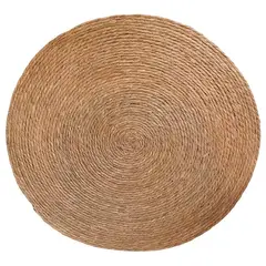 BRIC - Alfombra Yute Redonda 100 cm Decoración Interior Color Marrón