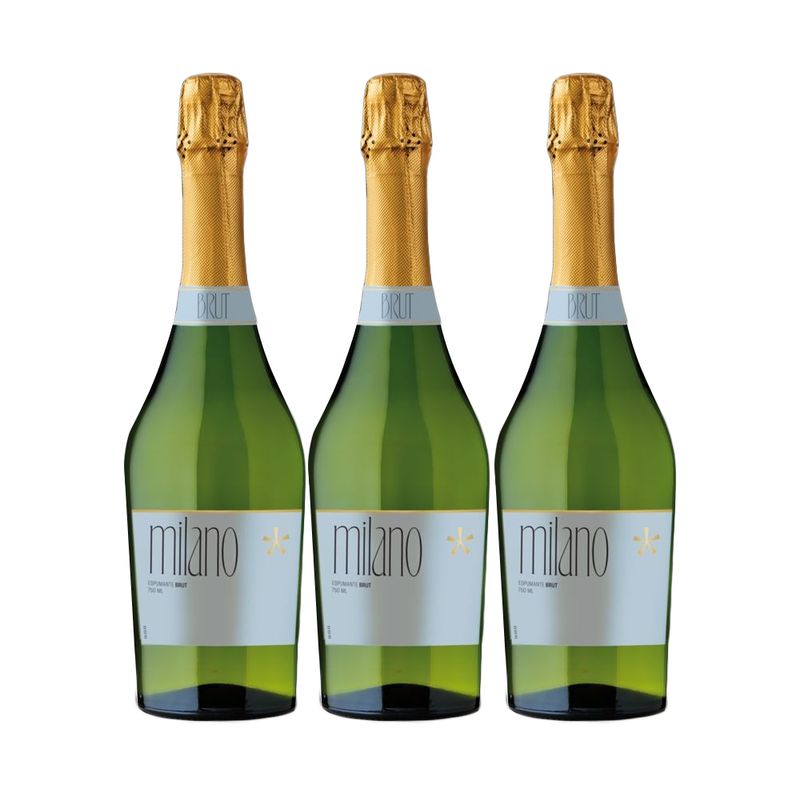 UNDURRAGA - 3x Espumantes Milano Brut 750cc