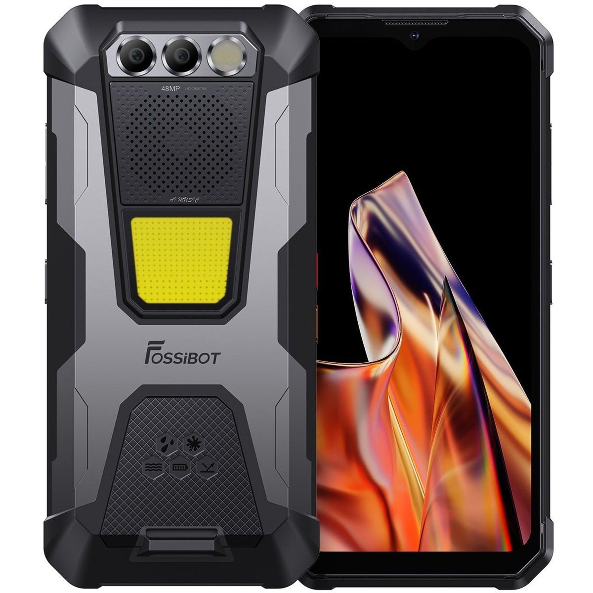 BLACKVIEW - FOSSiBOT F106 Pro - Smartphone Rugerizado 658 FHD+ Cámara 48 MP Batería 12000 mAh